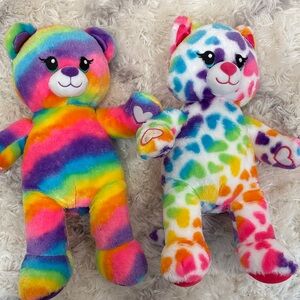 Rainbow build a bear set of 2